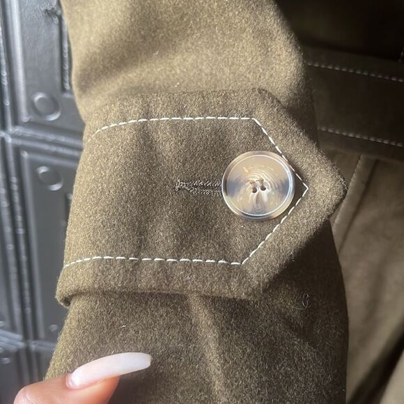 ASOS Khaki Green topcoat - Picture 4 of 8